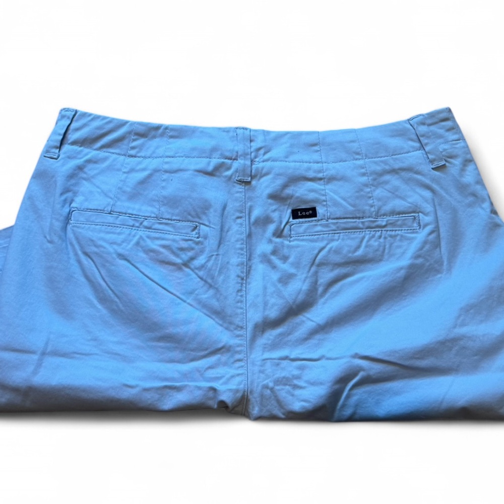Lee - Women's Light Blue Flat Front Shorts - Picture 3 of 5